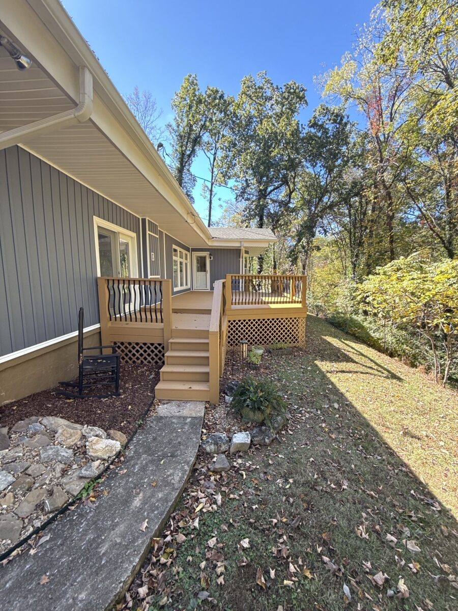 Deck staining project by Rock's Painting in the Tri-Cities
