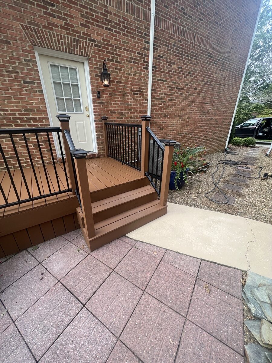 Deck staining project by Rock's Painting in the Tri-Cities
