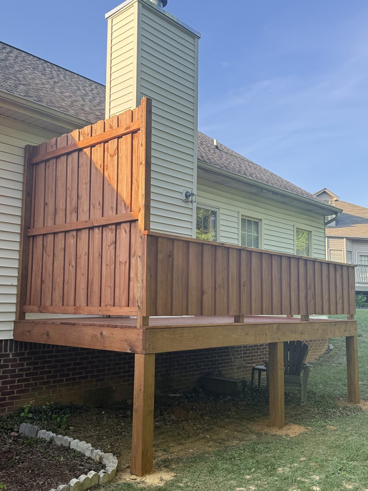 Kingsport deck stained with TWP 100 Series Rustic by Rock's Painting