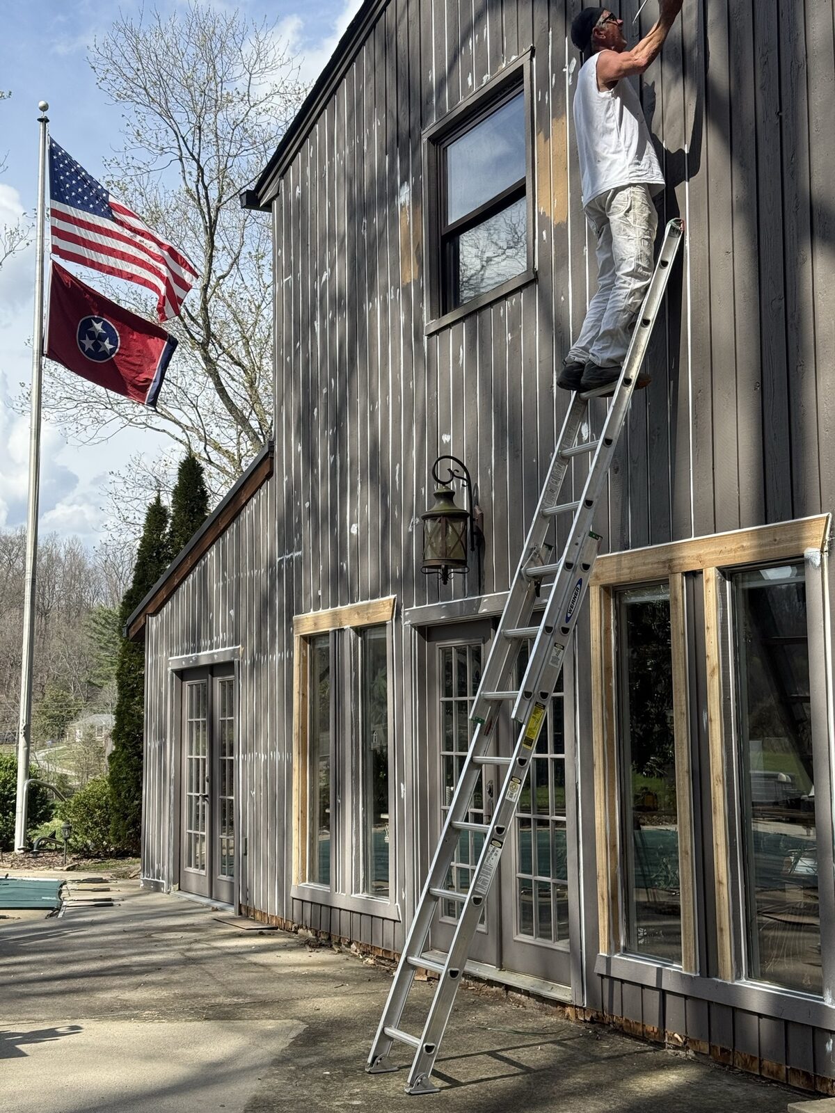 Tricorn Black Exterior in Blountville, TN by Rock's Painting (During)