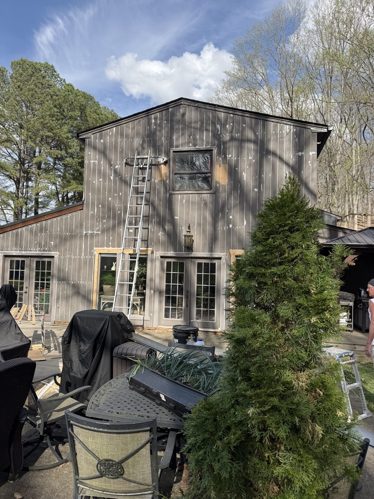 Tricorn Black Exterior in Blountville, TN by Rock's Painting (During)